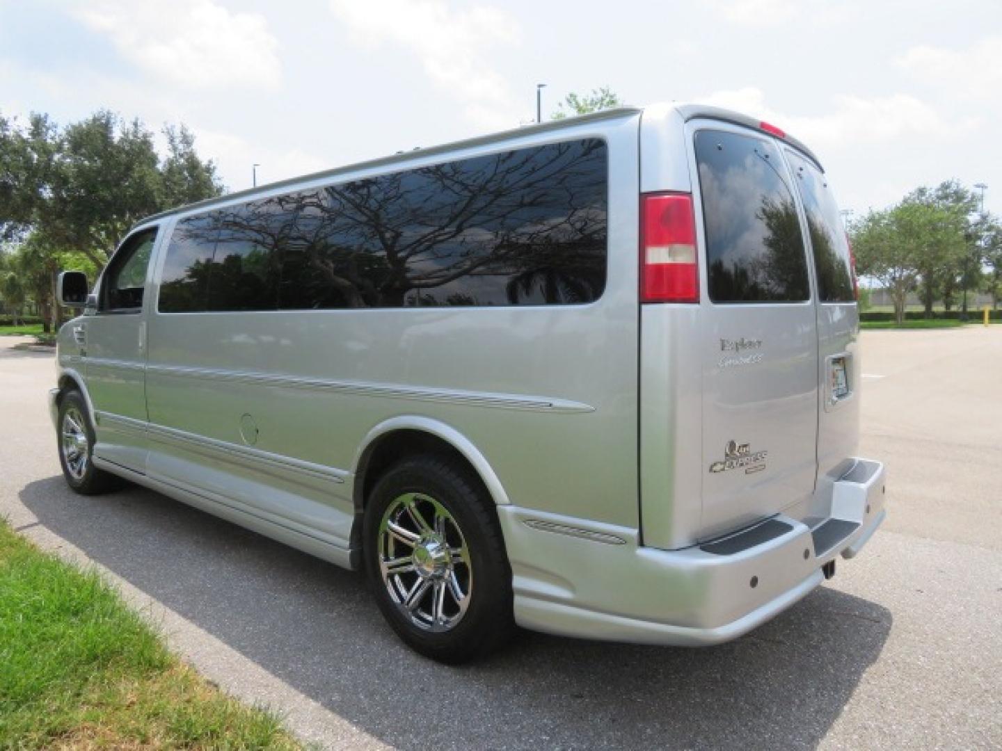 2014 Chevrolet Express (1GBWGLCG3E1) , located at 4301 Oak Circle #19, Boca Raton, FL, 33431, (954) 561-2499, 26.388861, -80.084038 - You are looking at a Rare 2014 Chevy Express 2500 Quigley 4x4 Four Wheel Drive Explorer Limited SE 9 Passenger Conversion Van with: 107K Original Miles, 6 Captain Chairs, Rear Power Folding Bench Seat Bed, Center Consoler Cooler, Front PPF (Paint Protection Film) Explorer Limited Conversion Througho - Photo#16